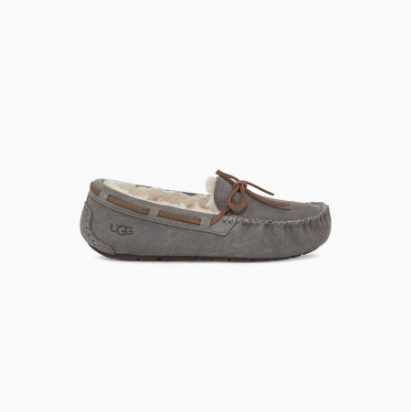 UGG Dakota Dark Grey Slippers for Women (VPDW15872)